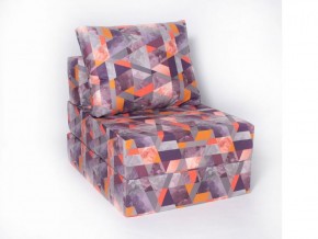 Кресло-кровать-пуф бескаркасное Окта (Велюр принт 2) в Ишиме - ishim.mebel-74.com | фото