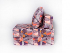 Кресло-кровать-пуф бескаркасное Окта (Велюр принт 2) в Ишиме - ishim.mebel-74.com | фото