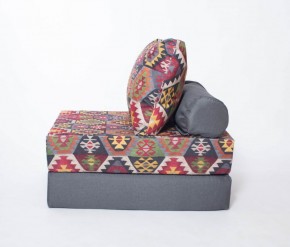 Кресло-кровать-пуф бескаркасное Прайм (мехико серый-графит) в Ишиме - ishim.mebel-74.com | фото