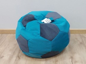 Кресло-мешок Мяч S (Shaggy Azure-Shaggy Grafit) в Ишиме - ishim.mebel-74.com | фото