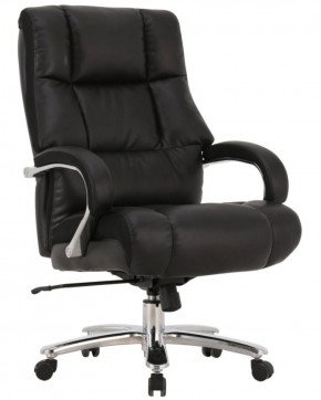 Кресло офисное BRABIX PREMIUM "Bomer HD-007" (рециклированная кожа, хром, черное) 531939 в Ишиме - ishim.mebel-74.com | фото