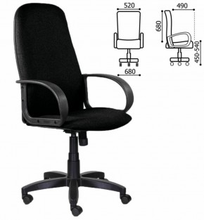 Кресло офисное BRABIX "Praktik EX-279" (ткань/кожзам, черное) 532017 в Ишиме - ishim.mebel-74.com | фото