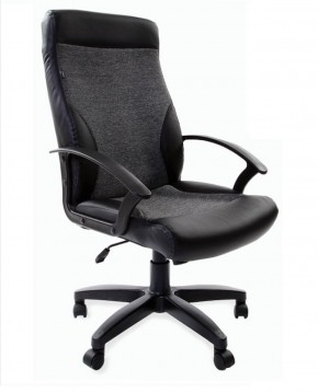 Кресло офисное BRABIX "Trust EX-535" (экокожа/черная/ткань серая) 531383 в Ишиме - ishim.mebel-74.com | фото