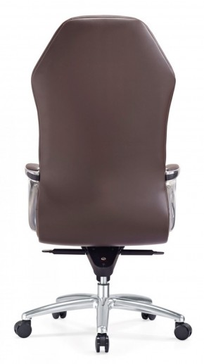 Кресло руководителя Бюрократ _AURA/BROWN коричневый в Ишиме - ishim.mebel-74.com | фото