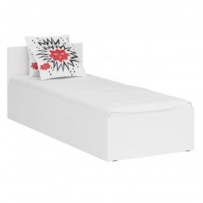 Кровать 0800 + Пенал Стандарт, цвет белый, ШхГхВ 83,5х203,5х70 + 45х52х200 см., сп.м. 800х2000 мм., без матраса, основание есть в Ишиме - ishim.mebel-74.com | фото