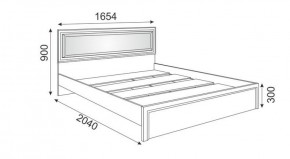 Кровать 1.6 М09 с мягкой спинкой и настилом Беатрис (Орех гепланкт) в Ишиме - ishim.mebel-74.com | фото