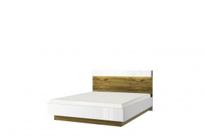 Кровать 160 с подъемником, TORINO, цвет белый/Дуб наварра в Ишиме - ishim.mebel-74.com | фото