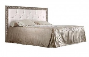 Кровать 2-х спальная(1,6 м)Тиффани Premium черная/серебро с мягким элементом со стразами с подъемным механизмом (ТФКР-2[3][7](П) в Ишиме - ishim.mebel-74.com | фото