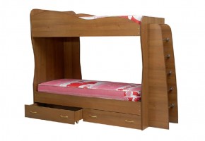 Кровать детская 2-х ярусная Юниор-1 (800*2000) ЛДСП в Ишиме - ishim.mebel-74.com | фото