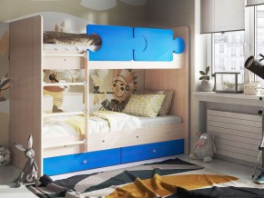 Кровать двухъярусная "Тетрис" (щиты) с бортиками + ящики в Ишиме - ishim.mebel-74.com | фото