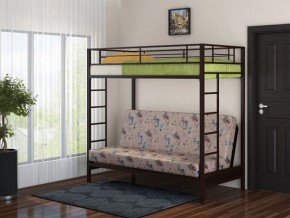 Кровать двухъярусная с диваном "Мадлен" (Коричневый/Бежевый) в Ишиме - ishim.mebel-74.com | фото