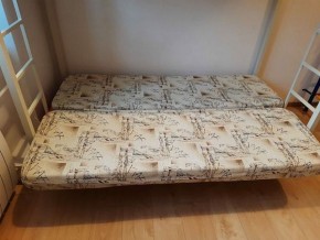 Кровать двухъярусная с диваном "Мадлен" (Коричневый/Бежевый) в Ишиме - ishim.mebel-74.com | фото