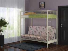 Кровать двухъярусная с диваном "Мадлен" (Слоновая кость/Серый) в Ишиме - ishim.mebel-74.com | фото