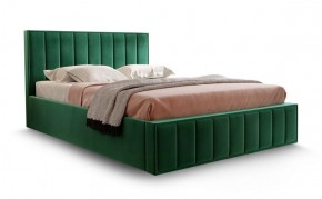 Кровать "Вена" 1400 СТАНДАРТ Вариант 1 Мора зеленый + бельевой ящик с кроватным основанием и подъемным механизмом в Ишиме - ishim.mebel-74.com | фото