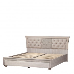 Кровать с мягким изголовьем №200 "Лючия" (1800) Дуб оксфорд серый в Ишиме - ishim.mebel-74.com | фото