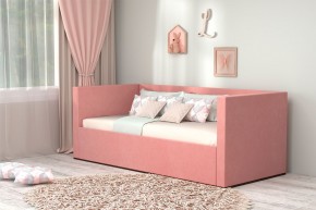 Кровать с ПМ (арт.030) (с/м 900*2000мм) (б/матр), ткань розовая в Ишиме - ishim.mebel-74.com | фото