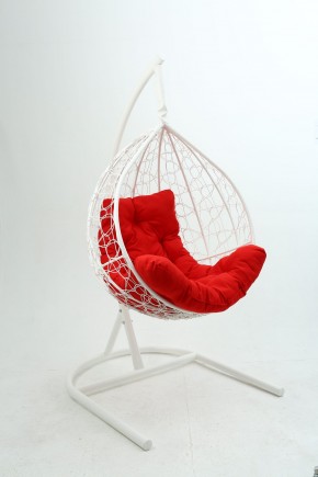 Подвесное кресло Бароло (белый/красный) в Ишиме - ishim.mebel-74.com | фото