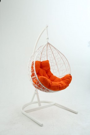 Подвесное кресло Бароло (белый/оранжевый) в Ишиме - ishim.mebel-74.com | фото