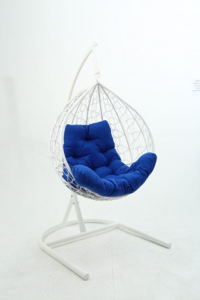 Подвесное кресло Бароло (белый/синий) в Ишиме - ishim.mebel-74.com | фото