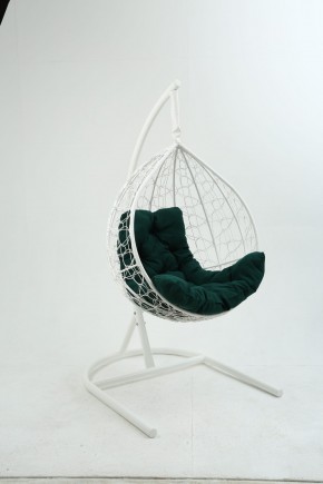 Подвесное кресло Бароло (белый/зеленый) в Ишиме - ishim.mebel-74.com | фото