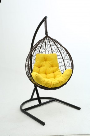 Подвесное кресло Бароло (коричневый/желтый) в Ишиме - ishim.mebel-74.com | фото