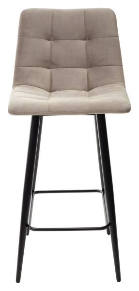 Полубарный стул CHILLI-QB латте #25, велюр / черный каркас (H=66cm) М-City в Ишиме - ishim.mebel-74.com | фото