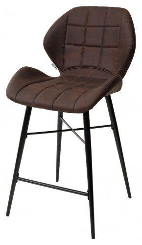 Полубарный стул MARCEL COWBOY-#800 темно-коричневый (H=65cm), ткань микрофибра М-City в Ишиме - ishim.mebel-74.com | фото