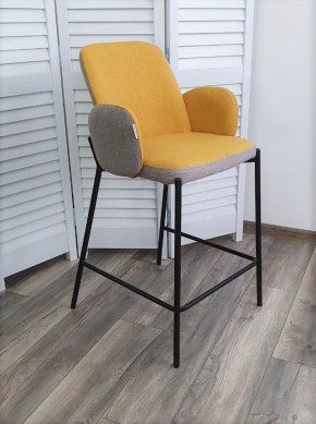 Полубарный стул NYX (H=65cm) VF106 желтый / VF120 серый М-City в Ишиме - ishim.mebel-74.com | фото