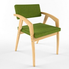 Растущий стул 38 Попугаев Бруно с мягким сиденьем и спинкой, для детей/подростков/взрослых от 150 см (Береза/Олива) в Ишиме - ishim.mebel-74.com | фото