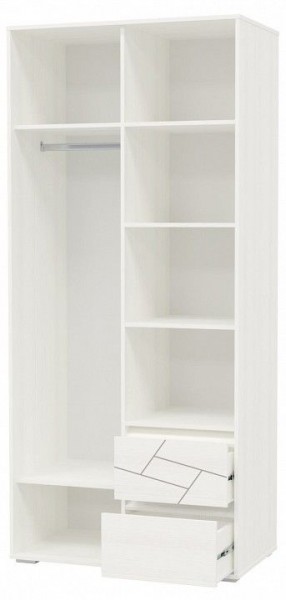 Шкаф 2-х дверный с ящиками АДЕЛИНА (4-4831рам.б) в Ишиме - ishim.mebel-74.com | фото