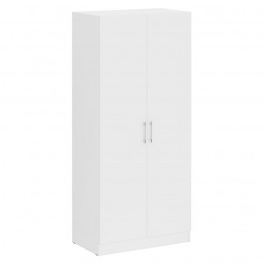 Шкаф 2-х створчатый + Пенал Стандарт, цвет белый, ШхГхВ 135х52х200 см., универсальная сборка в Ишиме - ishim.mebel-74.com | фото