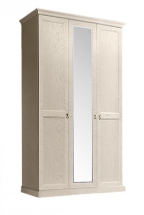 Шкаф 3-х дверный (с зеркалом) для платья и белья Венеция дуб седан (ВНШ1/3) в Ишиме - ishim.mebel-74.com | фото