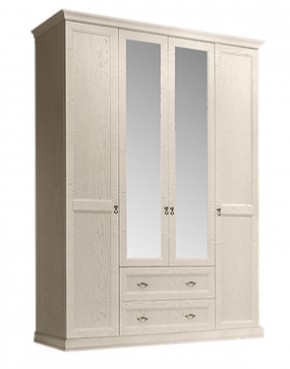 Шкаф 4-х дверный (с зеркалами) для платья и белья с выдвижными ящиками Венеция дуб седан (ВНШ1/41) в Ишиме - ishim.mebel-74.com | фото