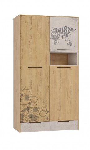 Шкаф для одежды 3 двери и 2 ящика Шк134.0 ДС Стэнфорд в Ишиме - ishim.mebel-74.com | фото