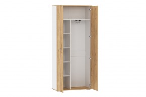 Шкаф для одежды НМ 040.42 "Санти" (Белый/Крафт Золотой) в Ишиме - ishim.mebel-74.com | фото