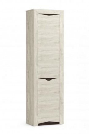 Шкаф - пенал 33.14 "Лючия" (бетон пайн белый / венге / белый) в Ишиме - ishim.mebel-74.com | фото