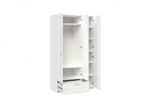 Шкаф СИРИУС трехдверный с одним выдвижным ящиком, цвет Белый в Ишиме - ishim.mebel-74.com | фото