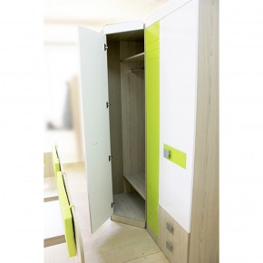 Шкаф угловой 700 Стиль № 3 (туя светлая/лайм) в Ишиме - ishim.mebel-74.com | фото