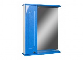 Шкаф-зеркало Радуга Синий металлик 50 ЛЕВЫЙ АЙСБЕРГ (DA1128HZR) в Ишиме - ishim.mebel-74.com | фото