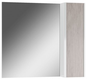 Шкаф-зеркало Uno 80 Дуб серый левый/правый Домино (DU1504HZ) в Ишиме - ishim.mebel-74.com | фото