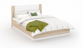 Спальня Аврора Кровать 160 с подъемным механизмом Дуб сонома/Белый в Ишиме - ishim.mebel-74.com | фото