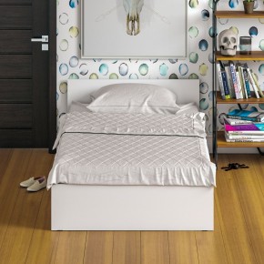 Стандарт Кровать 1200, цвет белый, ШхГхВ 123,5х203,5х70 см., сп.м. 1200х2000 мм., без матраса, основание есть в Ишиме - ishim.mebel-74.com | фото