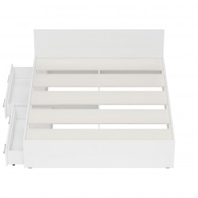 Стандарт Кровать с ящиками 1600, цвет белый, ШхГхВ 163,5х203,5х70 см., сп.м. 1600х2000 мм., без матраса, основание есть в Ишиме - ishim.mebel-74.com | фото
