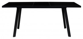 Стол ФИН 120 Черный, стекло/ Черный каркас М-City в Ишиме - ishim.mebel-74.com | фото