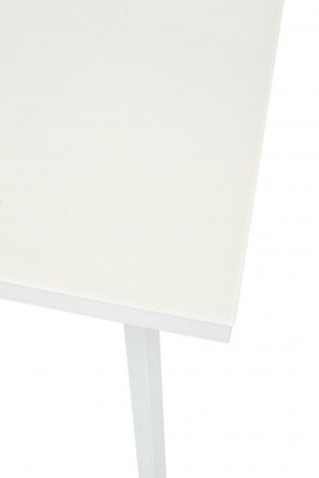 Стол ФИН 120 Латте, стекло/ Белый каркас М-City в Ишиме - ishim.mebel-74.com | фото