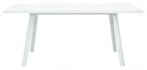 Стол ФИН 140 Белый, стекло/ Белый каркас М-City в Ишиме - ishim.mebel-74.com | фото