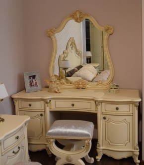 Туалетный стол + Зеркало Мона Лиза (крем) в Ишиме - ishim.mebel-74.com | фото