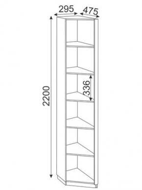 Угловая секция Глэдис М25 (Дуб Золотой/Цемент светлый) в Ишиме - ishim.mebel-74.com | фото